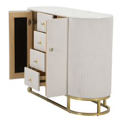Glam Armoire Montpellier Crème – Raffinement Classique 120x40x85