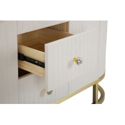 Glam Armoire Montpellier Crème – Raffinement Classique 120x40x85