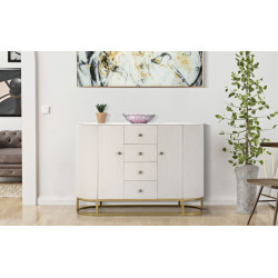 Glam Armoire Montpellier Crème – Raffinement Classique 120x40x85