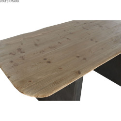 Table de Salle à Manger Home ESPRIT Naturel Brun foncé Sapin 200 x 90 x 75 cm