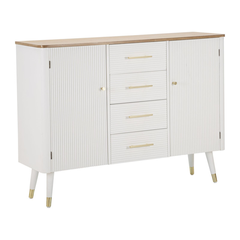 Boho Chic Armoire Matera – Charme Naturel 117x37x90