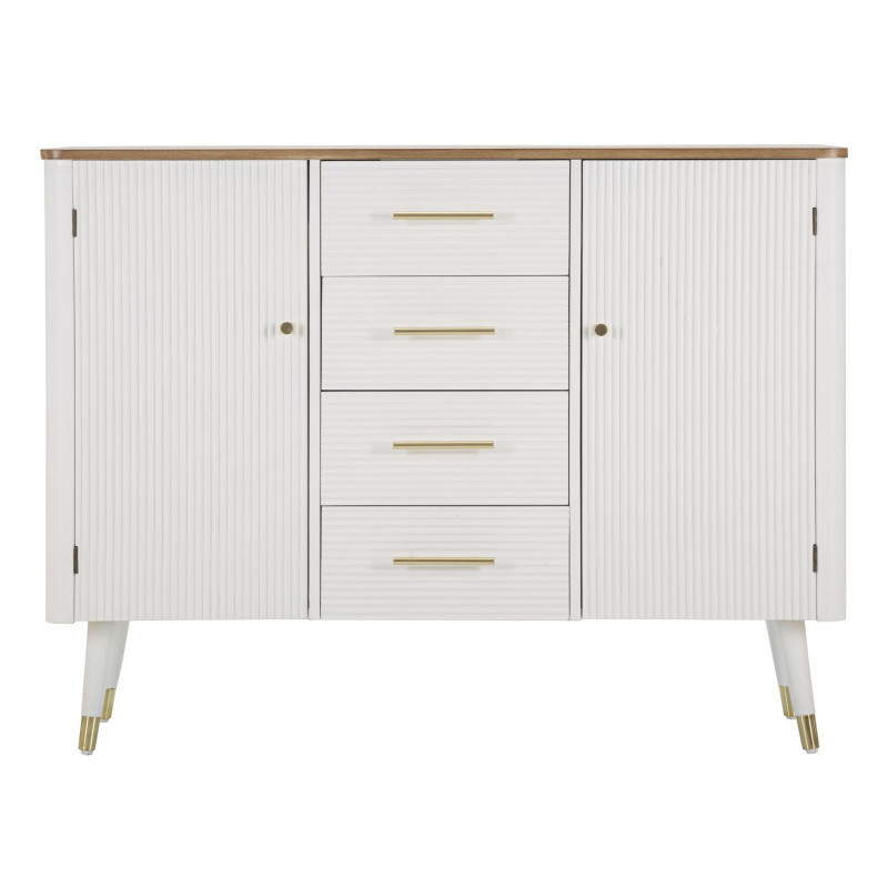 Boho Chic Armoire Matera – Charme Naturel 117x37x90