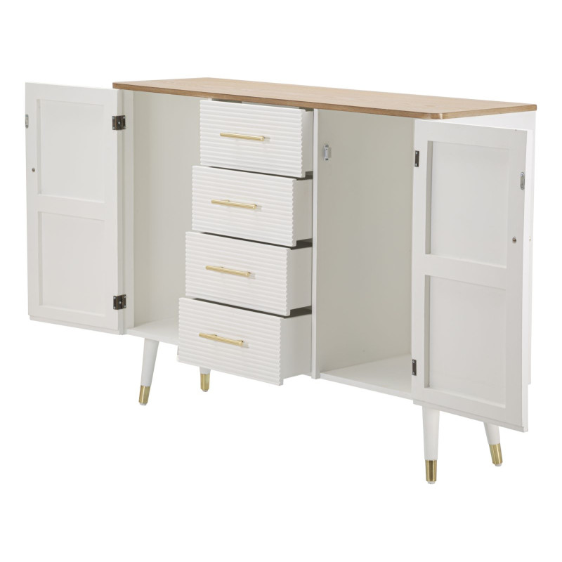 Boho Chic Armoire Matera – Charme Naturel 117x37x90