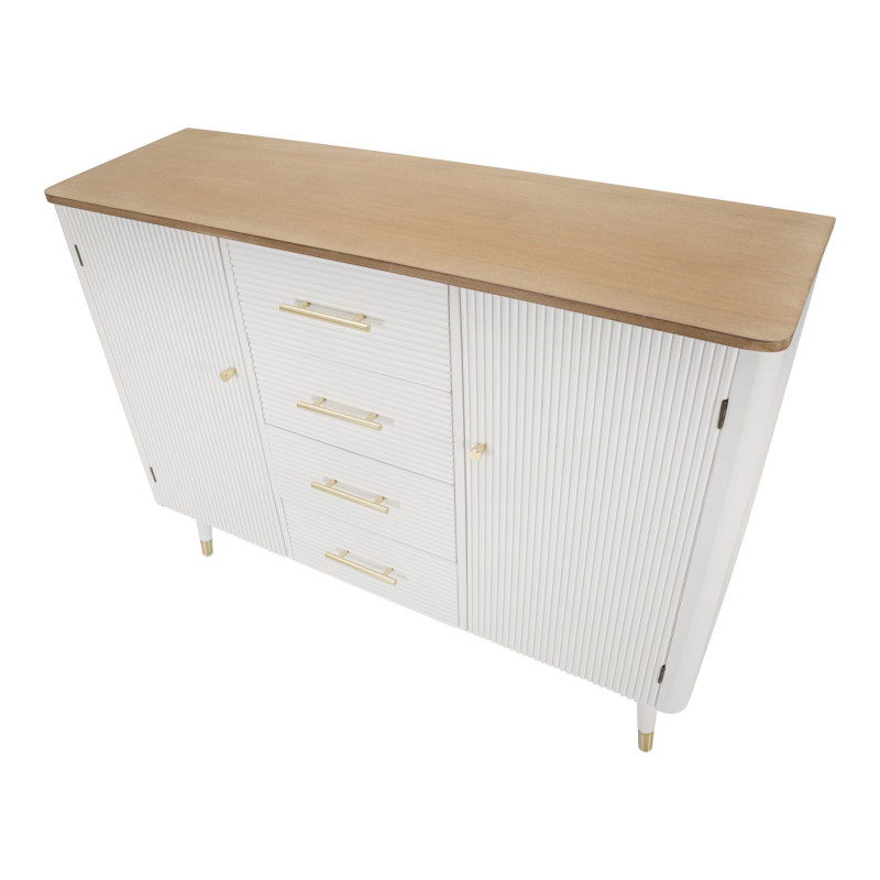 Boho Chic Armoire Matera – Charme Naturel 117x37x90