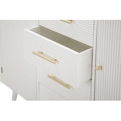 Boho Chic Armoire Matera – Charme Naturel 117x37x90
