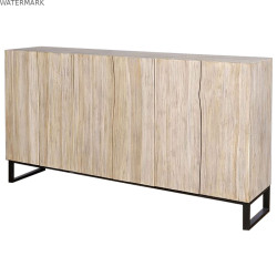 Buffet Home ESPRIT Métal Teck 180 x 40 x 85 cm