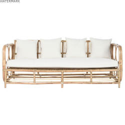 Canapé Home ESPRIT Blanc Naturel 192 x 72 x 75 cm
