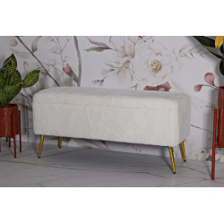 Glam Banc Soffy – Rangement Élégant 112x42x50