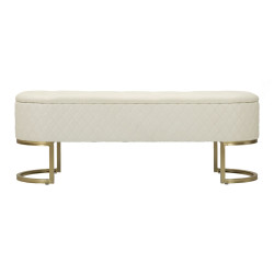 Glam Banc Sharon avec Tiroirs – Chic Fonctionnel 120x40x43