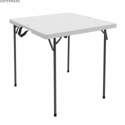 Table Piable Lifetime Blanc Carré Acier Plastique 94 x 94 x 74 cm