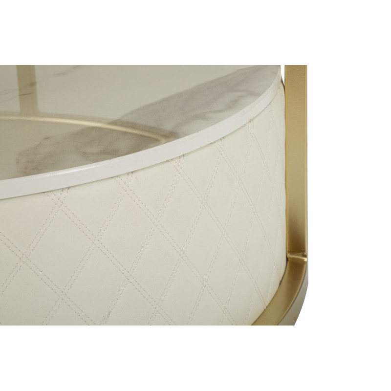 Glam Table Basse Sharon – Aura Sculpturale Ø75x40