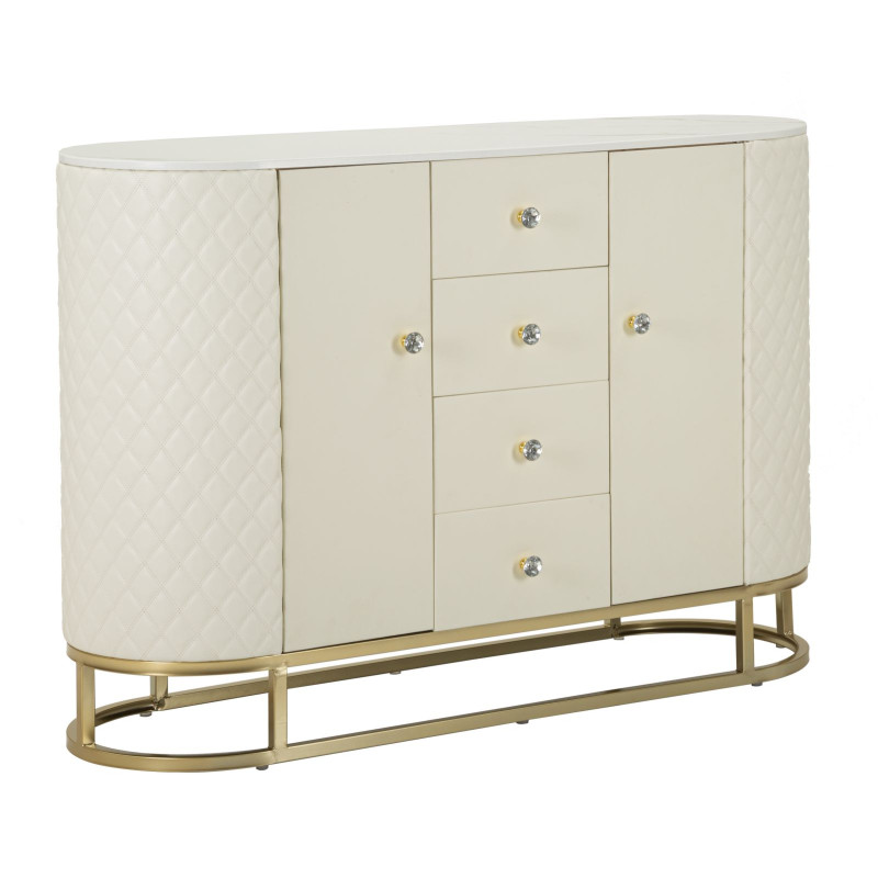 Glam Armoire Sharon – Style Raffiné 120x40x85