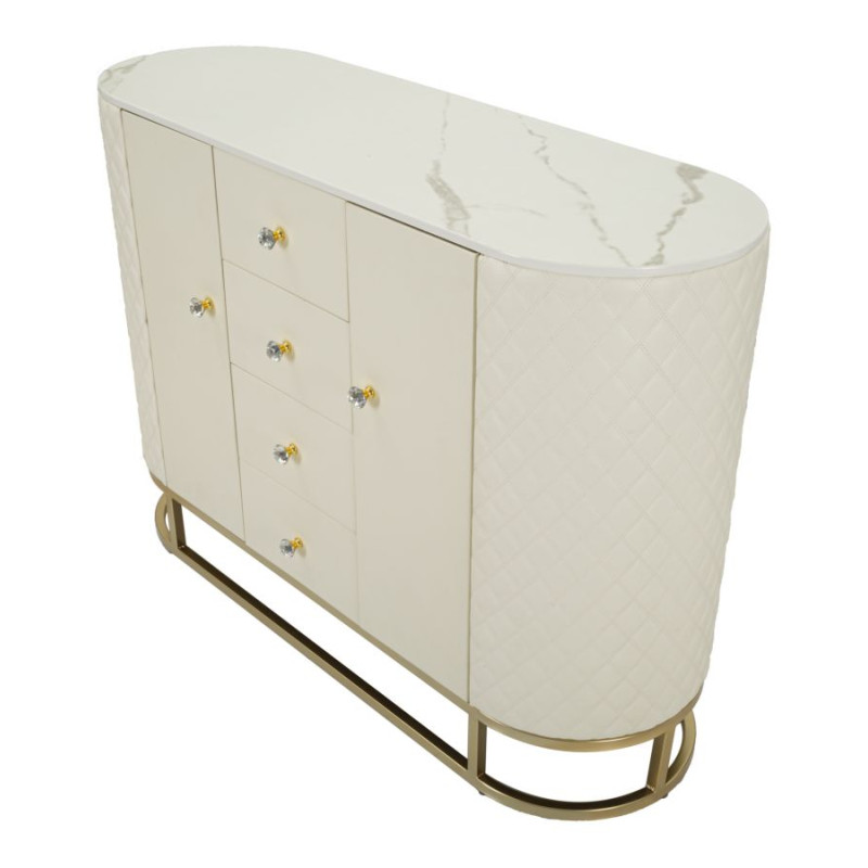 Glam Armoire Sharon – Style Raffiné 120x40x85