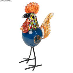 Figurine Décorative Romimex verre Coq
