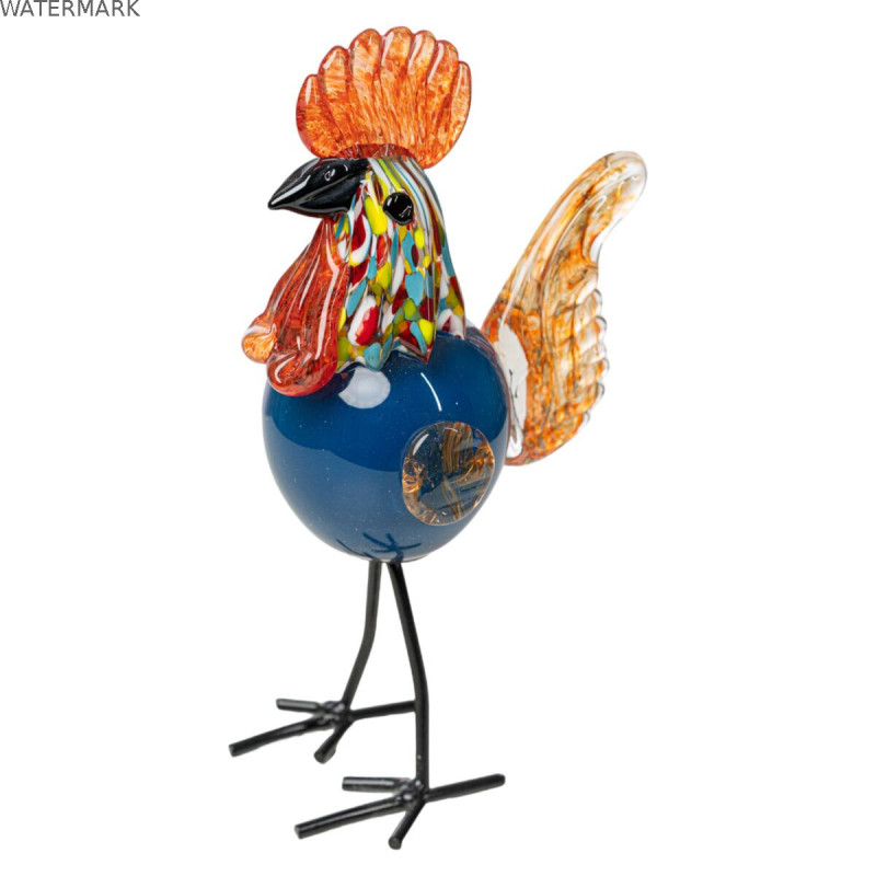 Figurine Décorative Romimex verre Coq