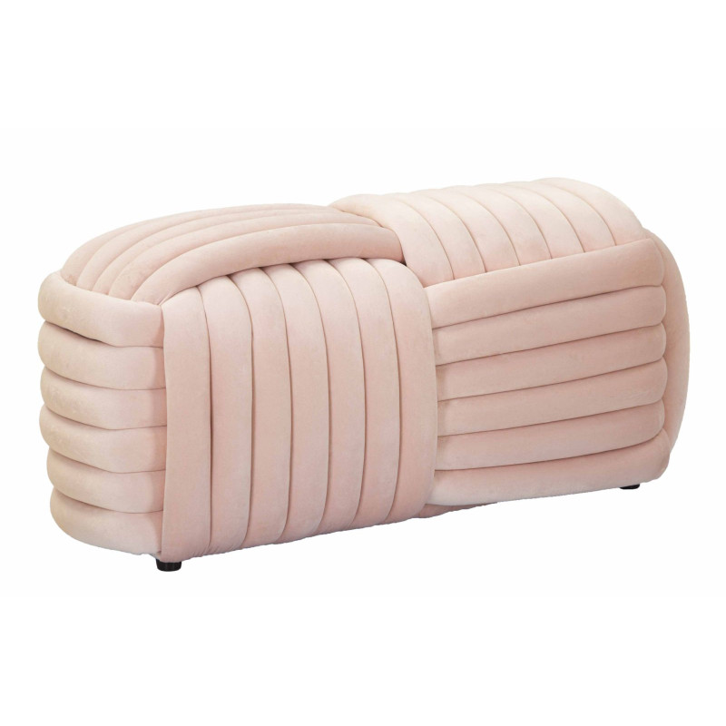 Moderne Banc Softy Rose – Douceur Moderne 90x45x45