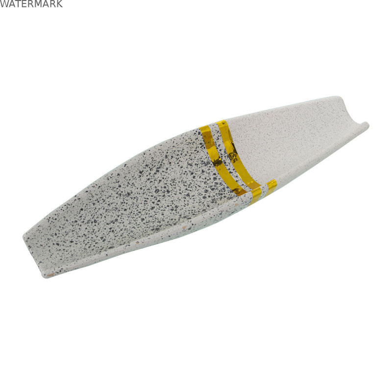 Centre de Table Alexandra House Living Blanc Argenté 35 x 11 x 5 cm Centre de Table Alexandra House Living Blanc Argenté 35 x 11 x 5 cm
