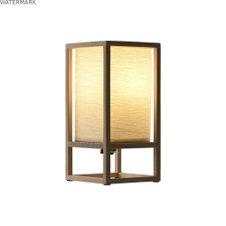 Lampe de bureau Home ESPRIT Blanc Marron Naturel Pin 220 V 12 x 12 x 25 cm