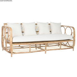 Canapé Home ESPRIT Blanc Naturel 192 x 72 x 75 cm