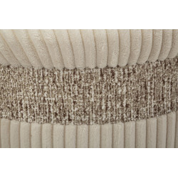 Moderne Poufs Crème Rideau – Triple Harmonie Ø40,5x49,5-35x42-31x38