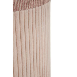 Moderne Poufs Rose Rideau – Triple Raffinement Ø40,5x49,5-35x42-31x38