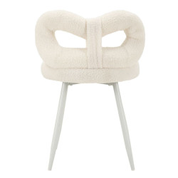 Glam Mini Chaise Ilary Blanche – Raffinement Pur Ø40x67 (assise 46)