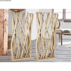 Séparateur Romimex Naturel bois de teck 60 x 180 x 15 cm