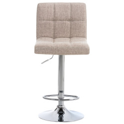 Ensemble de 2 tabourets de bar Peru, tissu C crème