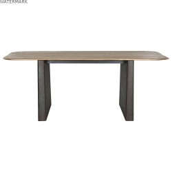 Table de Salle à Manger Home ESPRIT Naturel Brun foncé Sapin 200 x 90 x 75 cm