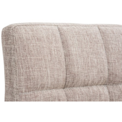 Ensemble de 2 tabourets de bar Peru, tissu C crème