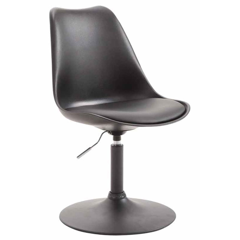 Lot de 4 chaises de salle à manger Maverick B en plastique noir