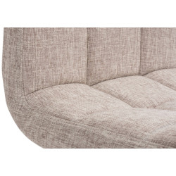 Ensemble de 2 tabourets de bar Peru, tissu C crème