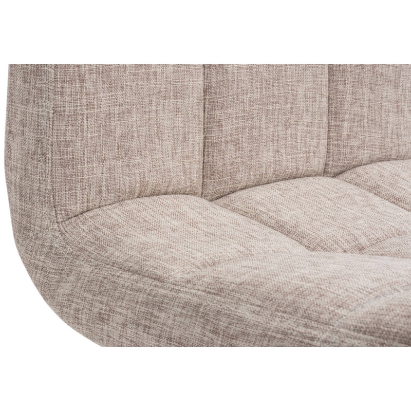 Lot de 2 tabourets de bar Pérou TISSU C crème