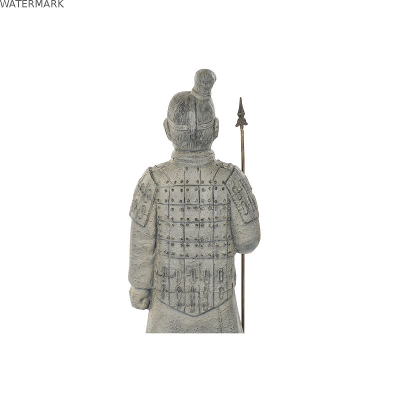 Figurine Décorative Home ESPRIT Gris Oriental Guerrier 37 x 36 x 120 cm