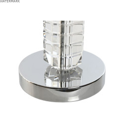 Lampe de bureau Home ESPRIT Blanc Verre 50 W 220 V 25 x 25 x 42 cm
