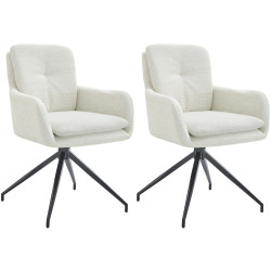 Lot de 2 chaises de salle à...