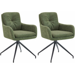 Lot de 2 chaises de salle à...