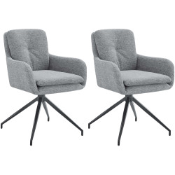Lot de 2 chaises de salle à...