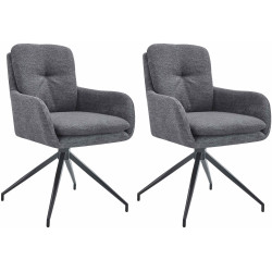 Lot de 2 chaises de salle à...