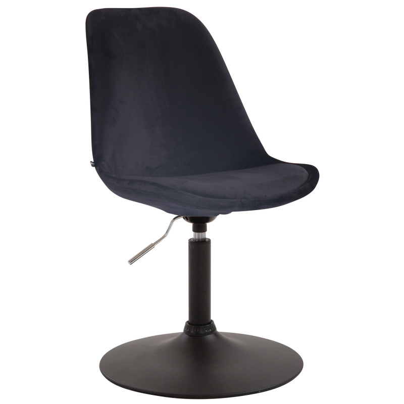 Chaise de salle à manger Maverick en velours noir
