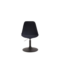 Chaise de salle à manger Maverick en velours noir