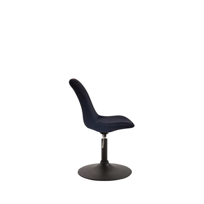 Chaise de salle à manger Maverick en velours noir