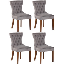 Lot de 4 chaises de salle à...