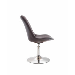 Lot de 4 chaises de salle à manger Maverick C en similicuir marron