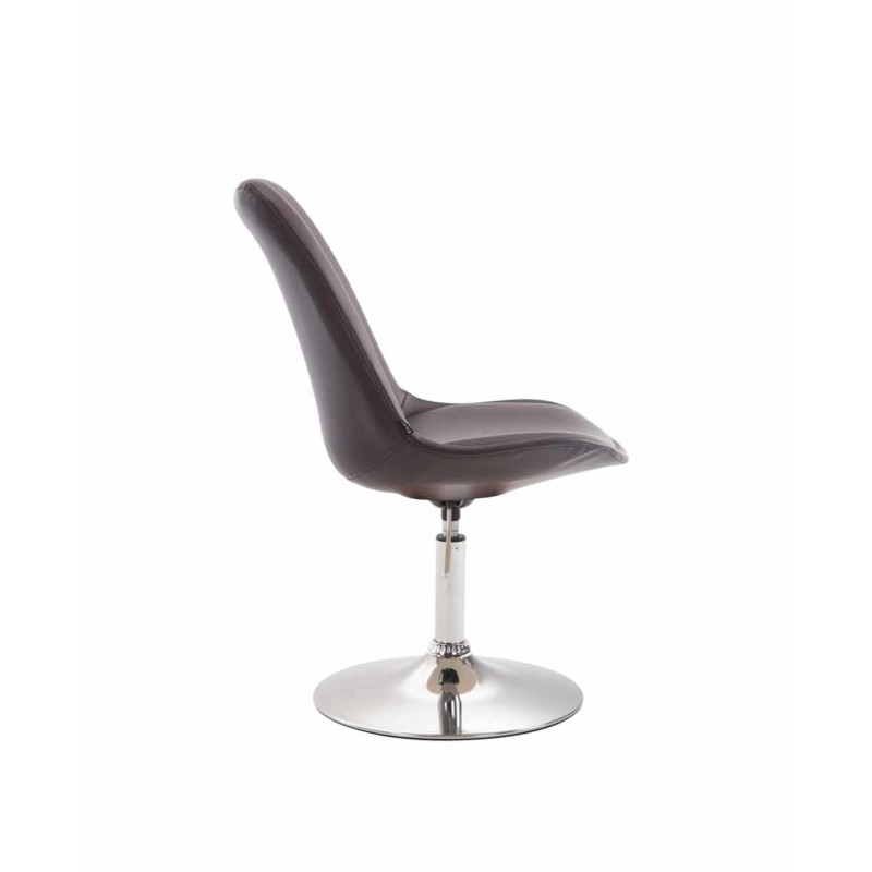 Lot de 4 chaises de salle à manger Maverick C en similicuir marron