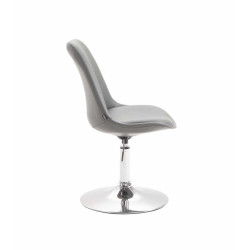 Lot de 4 chaises de salle à manger Maverick C similicuir gris