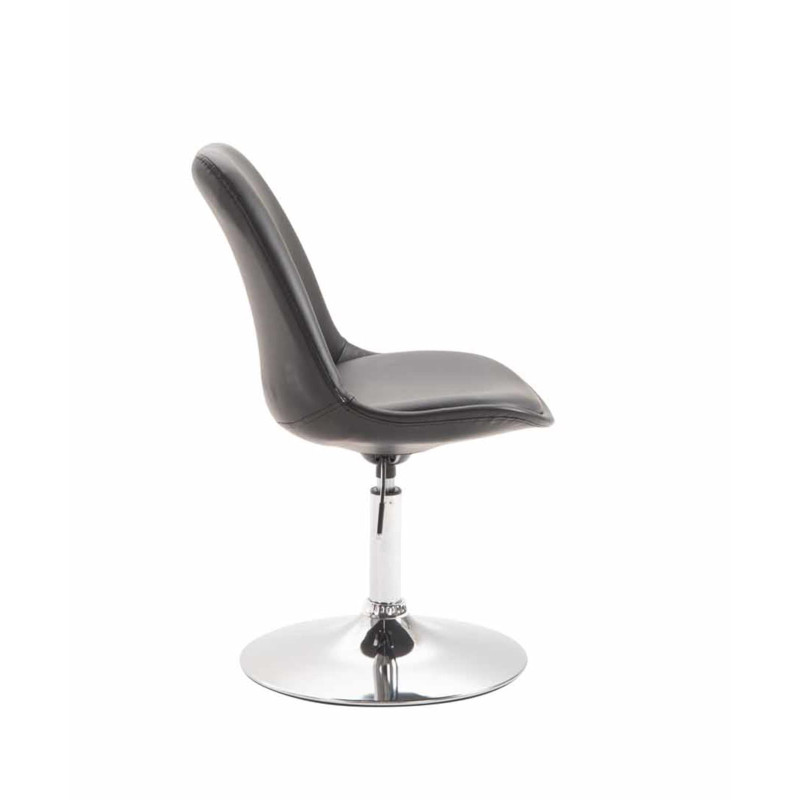 Lot de 4 chaises de salle à manger Maverick C similicuir noir
