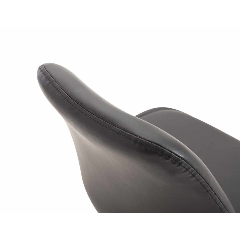 Lot de 4 chaises de salle à manger Maverick C similicuir noir