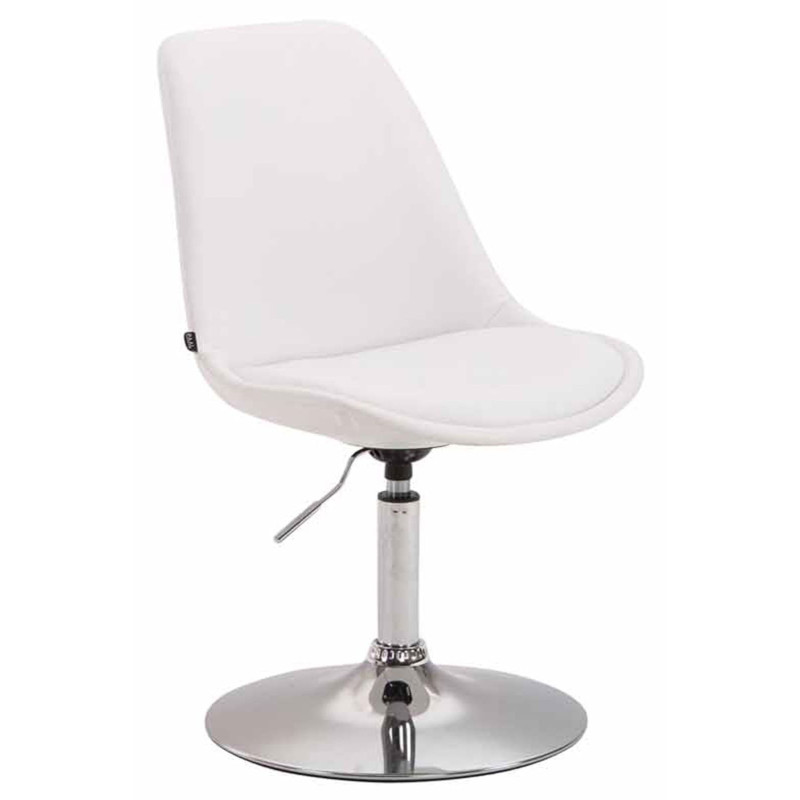 Lot de 4 chaises de salle à manger Maverick C similicuir blanc