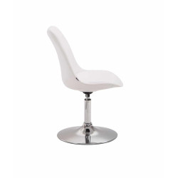 Lot de 4 chaises de salle à manger Maverick C similicuir blanc